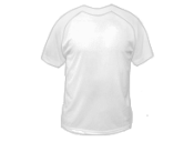 Футболка мужская белая RDM Sport Polyester T-Shirts с белым воротом и белыми рукавами для сублимации.L