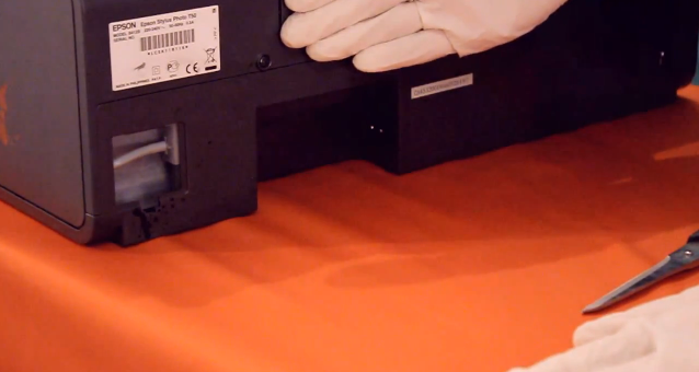 Вывод трубки памперса струйного принтера Epson Stylus Photo T50