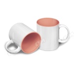 Кружка белая,
темно-розовая
внутри под сублимацию