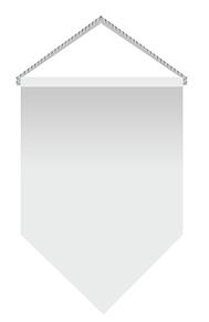 Вымпел двухсторонний пятиугольный (КАРТОННАЯ ВСТАВКА) 10*15см (10штук)