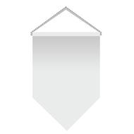 Вымпел двухсторонний пятиугольный (КАРТОННАЯ ВСТАВКА) 10*15см (10штук)