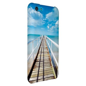 Пластиковый чехол 3D для iPhone 5C белый матовый