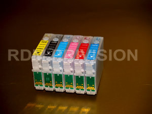 Перезаправляемые картриджи (ПК) Epson Stylus Photo R270 R390 RX590 1410