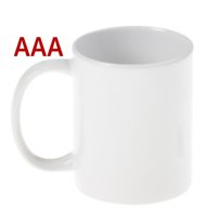 Кружка стандарт ААА, белая для сублимации