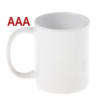 Кружка стандарт ААА, белая для сублимации