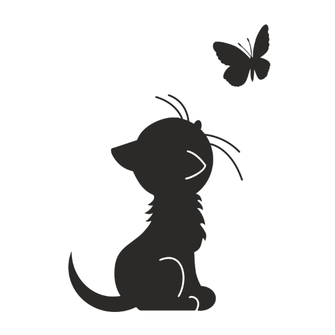 Макет для футболки "Котенок"