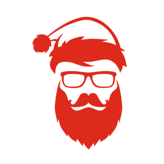 Макет для футболки "Санта"