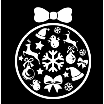 Макет для футболки "Ёлочный шар (вариант2)"