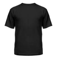 Футболка Мужская Черная ХЛОПОК PROMO 160grm