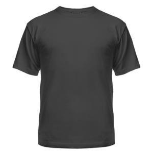 Футболка ПРЕМИУМ_мод.101_Черный ХЛОПОК 180 гр, подгиб рукав 42 (2XS)