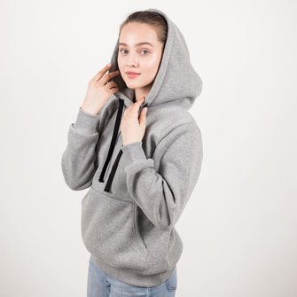 ХУДИ С КАПЮШОНОМ ФЛИС,280, свет.меланж под сублимацию