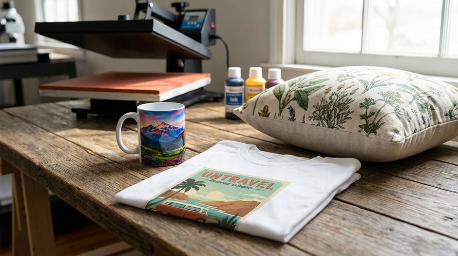 Примеры сувенирной продукции, напечатанной сублимационными чернилами