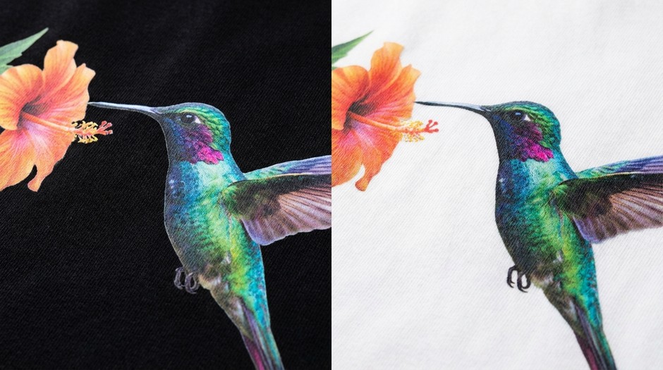 Качество DTF-печати: чёткий яркий принт на тёмной и светлой ткани