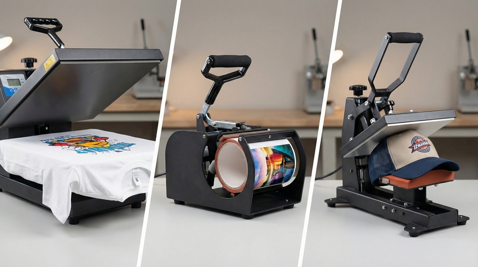 Виды термопрессов для сублимационной печати