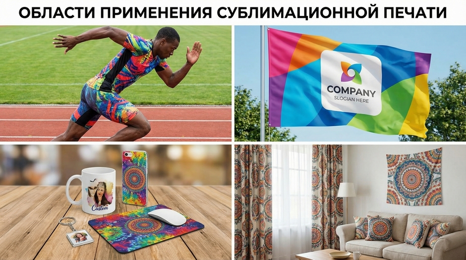 Области применения сублимационной печати