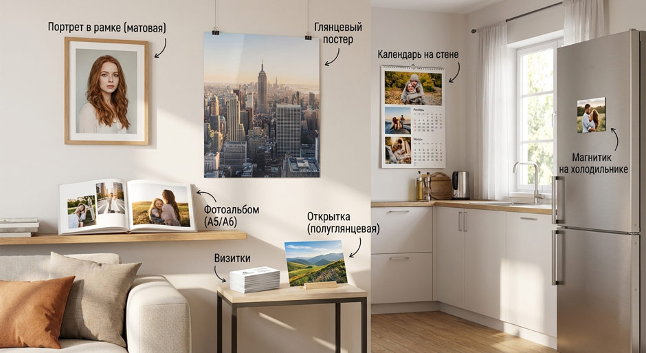 Вывешивание напечатанных материалов (практическое применение)