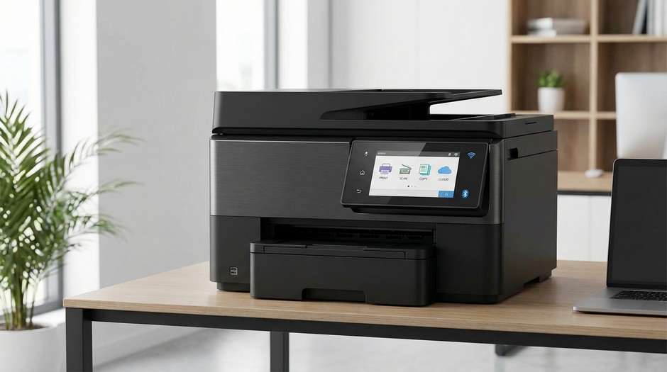 Современное МФУ с сенсорным экраном и беспроводной печатью: принтер, сканер, копир и факс в одном устройстве